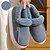 abordables Pantoufles &amp; Tongs Homme-Homme Chaussons &amp; Tongs Chaussons Chaussons chauds Doublure Polaire Décontractées Intérieur Velours Tissu élastique Chaud Antidérapantes Bleu Café Gris Automne Hiver