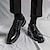 voordelige Herenlaarzen-Voor heren Laarzen Retro Bullock Shoes Jurk schoenen Wandelen Casual Dagelijks Leer Comfortabel Korte laarsjes / Enkellaarsjes Leegloper Zwart Bruin Lente Herfst