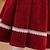 tanie Casualowe sukienki-Dzieci Dla dziewczynek Sukienka Jednokolorowe Długi rękaw Szkoła Na zewnątrz Codzienny Godny podziwu Codzienny Bawełna Midi Codzienne sukienki Wiosna Jesień Zima 2-8 lat Rumiany róż Czerwony