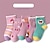 Χαμηλού Κόστους Παιδικές κάλτσες-Παιδιά Γιούνισεξ 5 Ζεύγη Κάλτσες Ανθος κερασιάς πολύχρωμο λαγουδάκι Χαριτωμένο λαγουδάκι λουλουδιών Στάμπα Στάμπα Άνοιξη Φθινόπωρο χαριτωμένο στυλ Καθημερινά Ρούχα 1-12 χρόνια