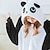 olcso Kigurumi pizsamák-Felnőttek Kigurumi pizsama Panda Állat Onesie pizsama Vicces jelmez Terylene Jelmez mert Férfi és női Farsang Allati Hálóruházat Rajzfilm