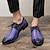 abordables Zapatos Oxford de hombre-Hombre Oxfords Zapatos formales Bullock Zapatos Zapatos De Vestir Zapatos de Paseo Casual Diario Cuero Cómodo Botines / Hasta el Tobillo Mocasín Amarillo Rosa Azul Primavera Otoño