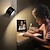 ieftine Becuri LED Dulap-lumini led dulap cu telecomandă, lampă de perete reîncărcabilă 3000mah, 3 temperaturi de culoare reglabilă magnetică rotație 360° lumină fără fir pentru dormitor coridor noptiera