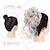cheap Chignons-Messy Bun Hair Piece Tousled Updos Curly Wavy Hair Buns Hair Piece for Women Faux Messy Hair Bun Scrunchie Extensions for Daily Wear