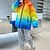 cheap Outerwear-Kids Boys Down Coat Outerwear Tie Dye Long Sleeve Zipper Coat Outdoor Adorable Daily Yellow Red Spring Fall 7-13 Years