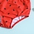 رخيصةأون لبس السباحة-طفل صغير للفتيات ملابس السباحة مدرسة الرسم نشيط مكشكش بدلة سباحة 3-7 سنوات الصيف أخضر فاتح أحمر