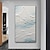 preiswerte Abstrakte Gemälde-Handgemachte Ölgemälde-Leinwand-Wandkunst-Dekor, originaler abstrakter Strand in voller Länge für die Inneneinrichtung mit gespanntem Rahmen, ohne Innenrahmen-Gemälde