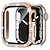 זול נרתיק לשעון חכם-חבילה של זוג נרתיק שעון עם מגן מסך מותאם ל Apple Watch Series 8 7 41mm 45mm / Series 6 5 4 SE 40mm 44mm / Series 3 2 1 38mm 42mm עמידות בפני כתמים בלינג יהלום HD Clear זכוכית משוריינת / סגסוגת שעון