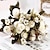 abordables Flores artificiales-1 pieza de arreglos florales de plástico de hortensia de peonía retro-decoración interior perfecta y regalos para el día de la madre/cumpleaños regalo de Navidad