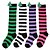 Χαμηλού Κόστους Παιδικές κάλτσες-παιδικές κοριτσίστικες κάλτσες κόκκινες και άσπρες-λεπτές πράσινες και λευκές λωρίδες μπλε και κόκκινες ριγέ στάμπα άνοιξη φθινόπωρο χαριτωμένο σπίτι 3-12 ετών
