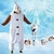 tanie Kostiumy Onesie-Dla dzieci Dla dorosłych Zwierzę Odzież nocna Kostium Onesie Strój karnawałowy Bałwan Piżama Onesie Piżama Kigurumi zabawny kostium Dla Mężczyźni i kobiety Chłopcy i dziewczęta Święta Karnawał Rysunek