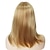 tanie starsza peruka-peruki truskawkowy blond peruka z grzywką włosy syntetyczne pełna naturalna peruka proste średniej długości bob peruka kostium na halloween peruki dla kobiet cosplay peruki 14&quot;