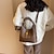preiswerte Handtaschen und Tragetaschen-Damen Schultertasche PU-Leder Täglich Hohe Kapazität Feste Farbe Schwarz Braun Khaki