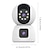 tanie Kamery IP wewnętrzne-Kamera Wi-Fi z dwoma obiektywami Elektroniczna niania Inteligentne automatyczne śledzenie domu Bezpieczeństwo w domu Nadzór wideo cctv