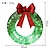 baratos Luzes decorativas-Guirlanda de natal de 20 polegadas com arco luminoso de ferro leve guirlanda led iluminada luz branca quente decoração de cena 30/40/50cm alimentada por bateria aa