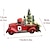 cheap Christmas Decorations-Red Farm Truck Christmas Centerpiece 2023 Farmhouse Old Red Pickup Truck with Christmas Tree Light Up for Christmas Decoration Holidays Home Furnishing Decoration Christmas Truck