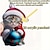 ieftine Decorațiuni de Crăciun-Ornament de agățat pentru mașină de pisică, breloc acrilic imprimat plat 2d, ornament acrilic opțional și accesorii pentru oglinda retrovizoare pentru mașină pachet de cadouri comemorative