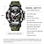 お買い得  クォーツ腕時計-SMAEL 女性 男性 キッズ デジタルウォッチ クォーツ 大きめ文字盤 光る ストップウォッチ デート 防水 シリコーン 腕時計