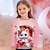 halpa tyttöjen 3d t-paidat-Tyttöjen 3D Kissa Sydän T-paita Paita Pinkki Pitkähihainen 3D-tulostus Syksy Talvi Aktiivinen Muoti söpö tyyli Polyesteri Lapset 3-12 vuotta Tiukka pyöreä kaula-aukko ulko- Kausaliteetti Päivittäin