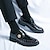 halpa Miesten Oxford-kengät-Miesten Oxford-kengät 오피스 / 비즈니스 Muodolliset kengät Metalliset kengät Kävely Vapaa-aika Päivittäin Nahka Mukava Nilkkurit Loaferit Musta Hopea Kulta Kevät Syksy