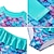 voordelige Zwemkleding-kindermeisjeszwempak school effen kleur schattige badpakken 7-13 jaar zomer