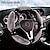 Недорогие Чехлы на руль-Автомобильный плюшевый чехол на руль, плюшевый искусственный бриллиант, модные зимние незаменимые аксессуары для интерьера автомобиля для женщин