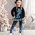 olcso lány 3D szettek-Lány 3D Sellő Pulóver és legging szett Hosszú ujj 3D nyomtatás Ősz Tél Aktív Divat Napi Poliészter Gyerekek 3-12 év Terített nyak Szabadtéri Randi Vakáció Normál