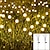 voordelige Pathway Lights &amp; Lanterns-2 stuks zonne-tuin vuurvliegjes lichten starburst zwaaiend licht zwaaiend als de wind waait zonne-verlichting buiten decoratieve kleur veranderende rgb licht voor tuin patio pad decoratie, halloween