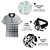 abordables Polo géométrique pour homme-Homme Géométrique Polos à zip Chemise de golf Manche Courte Polos Chemises à Col Vêtement décontracté de travaile Vêtements de travail Tenue formelle Vêtements de festival Impression 3D Polo