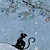 preiswerte Grafische Drucksäcke-Damen Umhängetasche Schultertasche Flauschige Tasche Polyester Weihnachten Einkauf Bedruckt Hohe Kapazität Leichtgewichtig Langlebig Katze Zeichen Blau Khaki