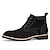 cheap Work Boots-Men&#039;s Boots Retro Dress Shoes Walking Casual Daily Leather Comfortable Booties / Ankle Boots Lace-up Black Brown Grey Spring Fall