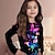 levne dívčí 3D trička-dívčí 3d motýlí tričko s dlouhým rukávem 3D tisk podzim zima aktivní móda roztomilý polyester děti 3-12 let posádka výstřih venkovní ležérní denní regular fit