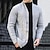 cheap Men&#039;s Cardigan Sweater-Men&#039;s Cardigan Sweater Cropped Sweater Cable Knit Regular Button Up Plain Lapel Vintage Warm Ups Casual Daily Wear Clothing Apparel Fall Winter Black White S M L