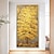 זול ציורי פרחים/צמחייה-100% ציור שמן אמנות בד מודרני גדול צבוע ביד ציורי עץ זהב לסלון בית תפאורה קיר אמנות תמונה מגולגל ללא מסגרת