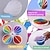 baratos Até 30 $-Copos divididos de silicone 4 peças copos de mistura de resina espessados e duráveis arte fluida tinta acrílica derramando desenho resina derramando diy faça desenhos de arte de resina com divisor de