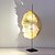 levne noční lampa-Italská kreativní zlatá fólie měsíc dekorace stínidlo 2-světelná stolní lampa 110-240v