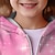 abordables Tops de Noël pour Enfants-Fille 3D Dégradé de Couleur Pull à Capuche de Noël Sweat à capuche Manteau Rose manche longue 3D effet Automne Hiver Actif Mode Le style mignon Enfants 3-12 ans 4-12 ans Extérieur Casual du quotidien