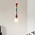 abordables Suspension-Lampes suspendues LED 1 lumière 50 cm îlot de cuisine moderne LED mini suspension moderne en or noir, table de chevet de chambre à coucher chambre d&#039;enfant petite suspension
