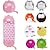 preiswerte Bettwäsche-Zubehör-Schlafmatte, rosa Kinder-Wärmedecke mit dünnem Tiermuster, Babyschlafsack, gelber Anti-Kick-Beutel, Baby-Einteiler-Kinderschlafsack