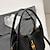 preiswerte Handtaschen und Tragetaschen-Damen Schultertasche PU-Leder Täglich Hohe Kapazität Feste Farbe Schwarz Braun Khaki