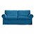 abordables IKEA Cubiertas-Funda para sofá de 2 plazas ektorp o funda para sofá cama de 2 plazas ektorp con fundas de cojines y fundas de respaldo, funda de sofá ektorp protector de muebles lavable
