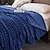 Недорогие Тонкие одеяла и пледы-Теплое и уютное фланелевое одеяло для дивана, кровати и дивана — мягкое и успокаивающее однотонное большое одеяло.