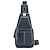 levne Pánské tašky-pánská crossbody kabelka náprsní taška napa kožená venkovní denní zip jednobarevná černá