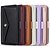 abordables Coques iPhone-téléphone Coque Pour iPhone 15 14 Pro Max Plus 13 12 11 Pro Max Coque Arrière Étui Portefeuille avec Support Magnétique avec Lanière Rétro TPU faux cuir