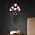 ieftine Aplici de Interior-aplice de perete design floral g4*6 led noptiera corp de iluminat cu metal sticla vanity iluminat lampi metalice montate pe perete pentru dormitor hol 110-240v