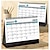 billige Notesbøger og planlæggere-2024 helårs kalender lille skrivebordskalender 2024 kalender månedsplanlægning vægkalender med et blik stående kalender skrivebordskalender til optagelse af begivenheder