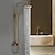 preiswerte Duscharmaturen-Badezimmer-Wand-Duscharmatur-Set, Regen-Wand-Duschsystem mit hohem Durchfluss und Keramikventil, Badewannen-Duschmischbatterien, Warm- und Kaltwasserschalter im Lieferumfang enthalten