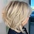 cheap Older Wigs-Short Highlight Blonde Pixie Cut Wigs for Black Women Bleach Blonde Bob Layered Side Part Wig with Curtain Bangs for Women Synthetic Light Blonde Bob Shaggy Wig 613 Blonde Pixie Cut Wig