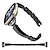 voordelige Fitbit-horlogebanden-Slimme horlogeband Compatibel met: Fitbit Versa 4, Sense 2, Versa 3, Sense Legering Smartwatch Band Dames Schitteren Kristal sieraden armband Vervanging Polsbandje