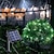 olcso LED szalagfények-kültéri napelemes lámpák, napenergiával működő tündérlámpák 8 móddal vízálló dekorációval rézhuzalos lámpák terasz udvarhoz fák karácsonyi esküvői party